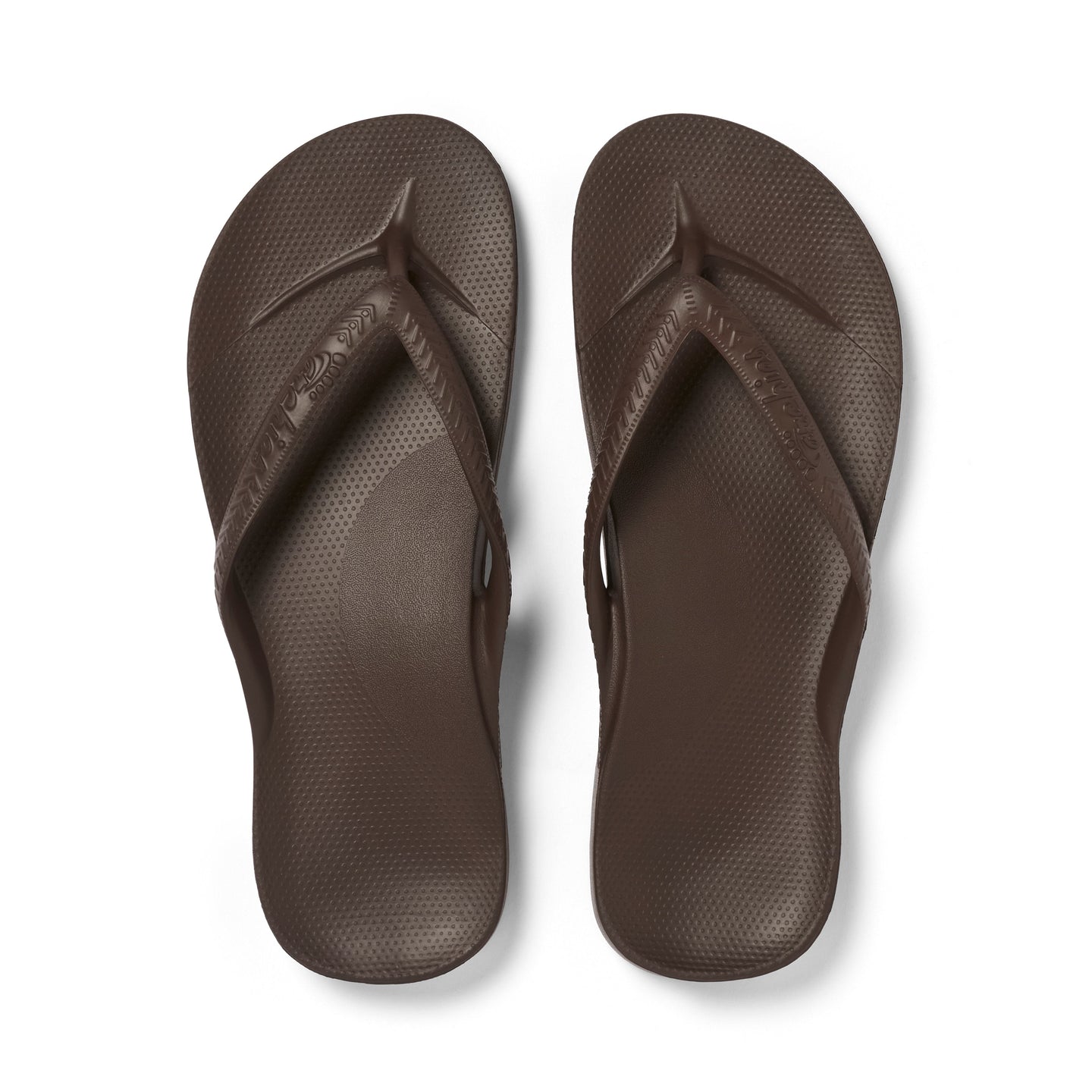 Brown Flip-Flops with Classic Arch Support
