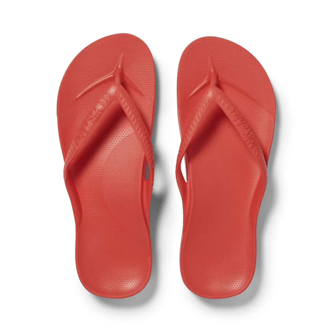Arch Support Flip Flops - Classic - Coral