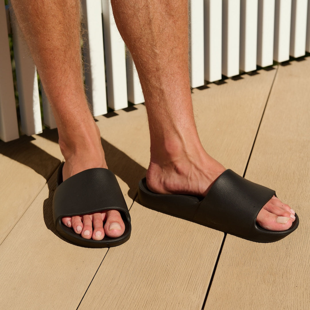 Classic Arch Support Slides in Black