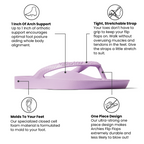 Arch Support Flip Flops - Classic - Lilac